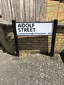 Adolf Street in the Bellingham Estate which was constructed during Adolf Hitler's rise to power as leader of the German Nationalist Socialist Party