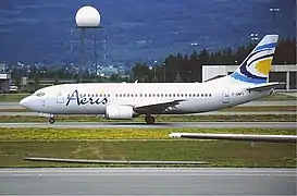 An Aeris Boeing 737-300