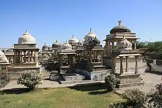 Ahar Cenotaphs, memorials to past rulers of Mewar in Ahar