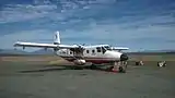 Air Safaris Gaf Nomad at Lake Tekapo Airport, 2014