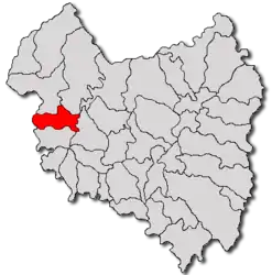 Location in Covasna County