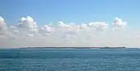 Île-d'Aix, as seen from the south-west, from Fort Boyard.