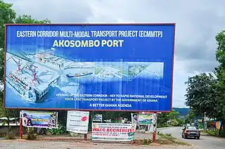 Akosombo Port's signage