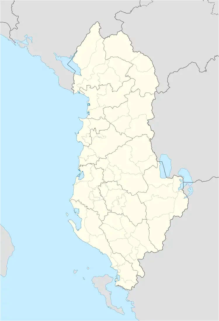 Gjinovec is located in Albania