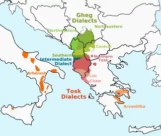 Albanian ethno-linguistic territories