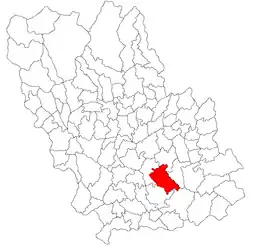 Location in Prahova County