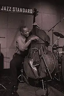 Alex Blake performing with Randy Weston, Billy Harper and Neil Clarke at the Jazz Standard, March 2007