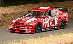 Alfa Romeo 155 V6 Ti, the 1993 DTM season winner with Nicola Larini, at the 2010 Goodwood Festival of Speed.