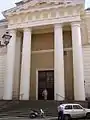 Alghero Cathedral: 19th century Neo-Classical addition to west front