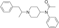 Chemical structure of α-methylacetylfentanyl.