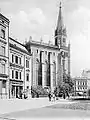 Postcard depicting the church from Junkerstraße