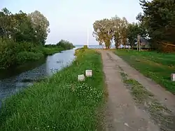 Canal in Tammispää to Lake Peipus