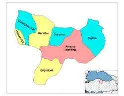 Districts of Amasya