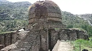 The Amluk-Dara stupa, one of many ancient Buddhist sites scattered throughout the river's valley