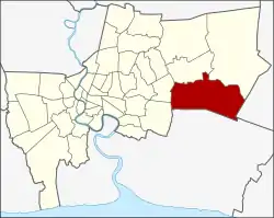 District location in Bangkok