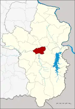 District location in Ubon Ratchathani province