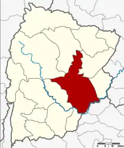 District location in Chaiyaphum province