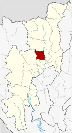 District location in Chiang Mai province