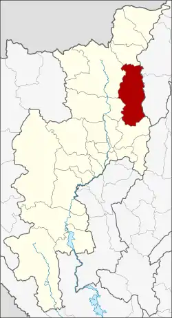 District location in Chiang Mai province