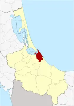 District location in Songkhla province