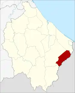 District location in Narathiwat province