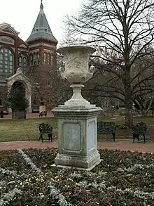 Andrew Jackson Downing Urn and the Smithsonian Institution's Arts and Industries Building