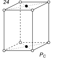 Black-white (antisymmetric) 3D Bravais Lattice number 24 (Tetragonal system)