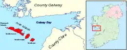 Location of Aran Islands