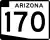 State Route 170 marker