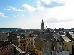 Arlon centre with bell tower of St. Martin's Church