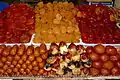 Dried fruits for sale at a market