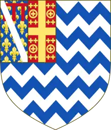 Arms of the Tocco family, the last rulers of the County