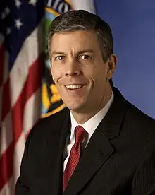 Arne DuncanSecretary of Education (announced December 16, 2008)