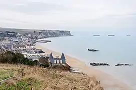 Artificial port at Arromanches-les-Bains