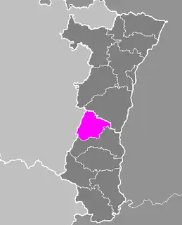 Location within the former region Alsace