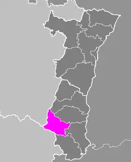 Location within the former region Alsace