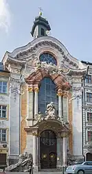 Rococo - St. Johann Nepomuk, Munich, Germany, by Egid Quirin Asam and Cosmas Damian Asam, 1733-1746