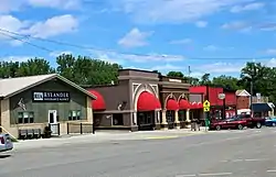 Buildings on the north side of Main Street