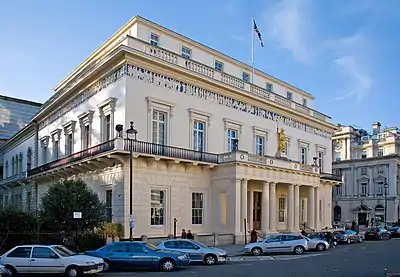 Athenaeum Club, London, designed by Decimus Burton, and of which he and Decimus were founders