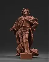 Böttger stoneware figure of Augustus the Strong, c. 1713