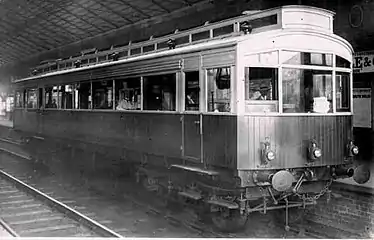 North Eastern Railway Autocar at Filey Station