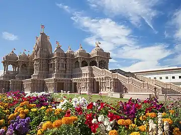 North Indian style BAPS Shri Swaminarayan Mandir in Chino Hills