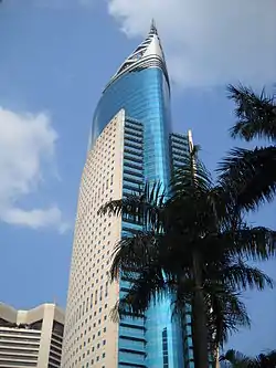 Image 39Wisma 46, in post-modernist architecture, also an iconic skyscraper in Jakarta and tallest in Indonesia from 1996 until 2016. (from Jakarta)