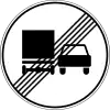 3.23 End of the zone prohibiting overtaking by trucks