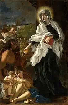 Blessed Ludovica Albertoni Distributing Alms, 1670