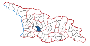 Location of the municipality within Georgia