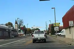 Downtown Baldwin on US63