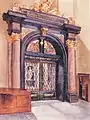 Gates to the chapel from inside the cathedral in 1912 by Józef Bałzukiewicz