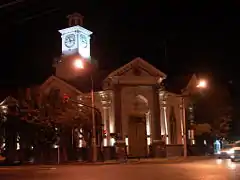 Argentina National Bank at night