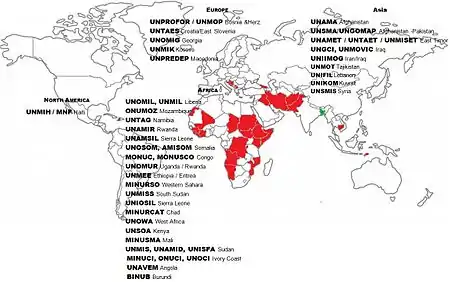 Map of Bangladesh Military UN Peacekeeping Force